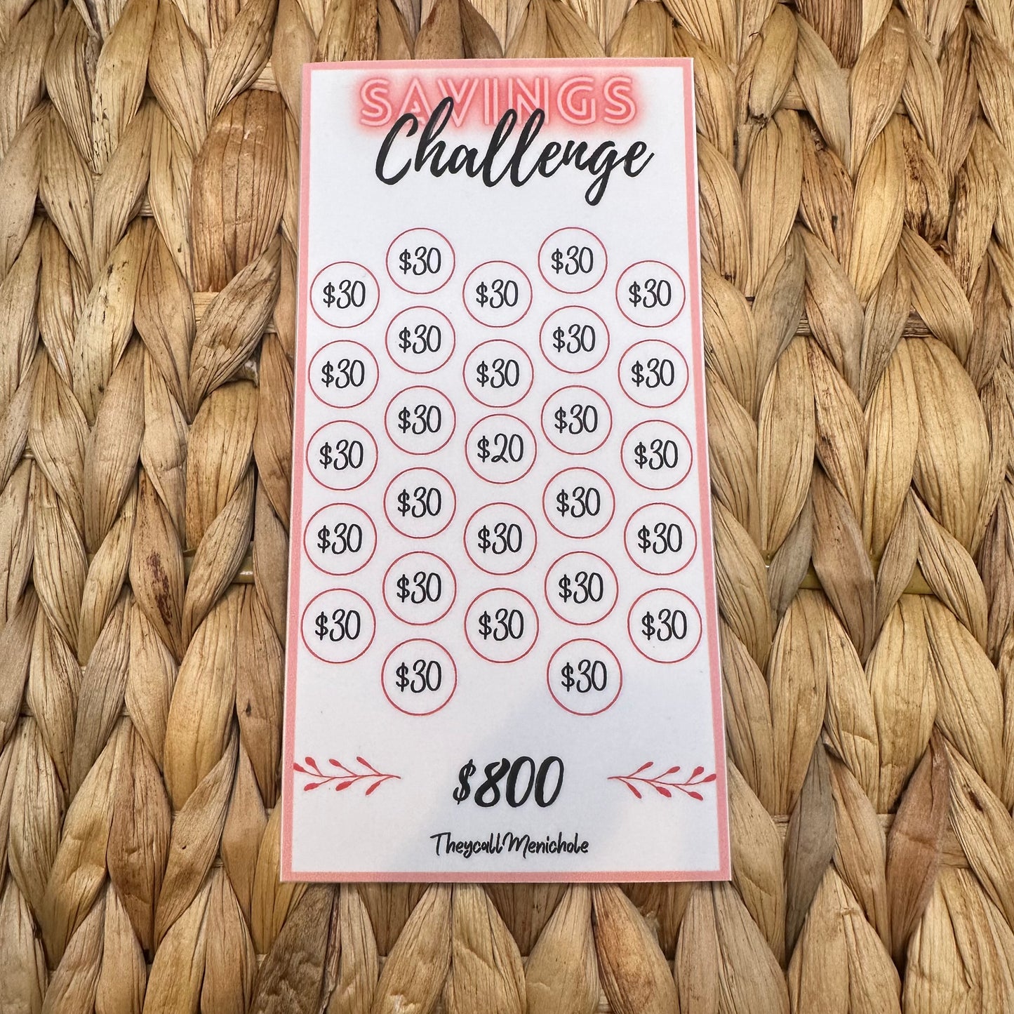 Mix Match Savings Challenge Cards